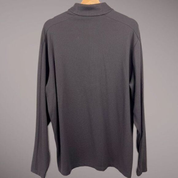 Hart Schaffner Marx Tech Long Sleeve Performance Textured Quarter Zip Pullover B - Picture 4 of 6